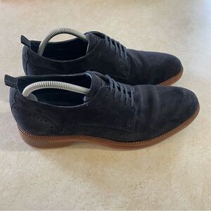 Steve Madden Mens Turnout Navy Blue suede shoes size 9.5 oxfords